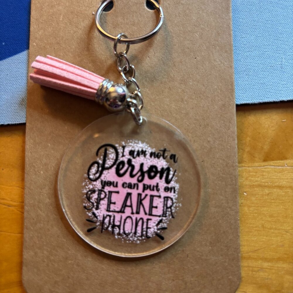 Sarcastic Key Chain Handcrafted by me